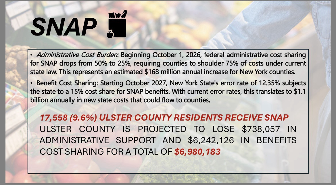 Screenshot from Comptroller Gallagher's Denning Town Hall presentation on federal funds